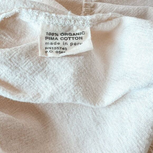 Noble Girls Organic GOTS Oat Milk Beige Smocked Fia Twirly Ruffle Dress Size 4 - Picture 5 of 6